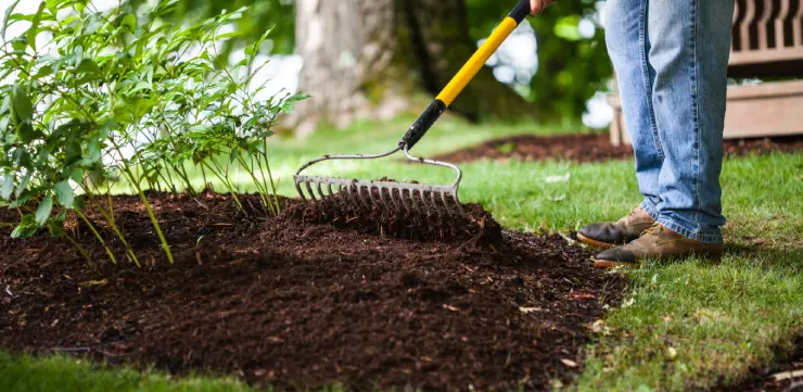 mulch types timing and installation costs in wny